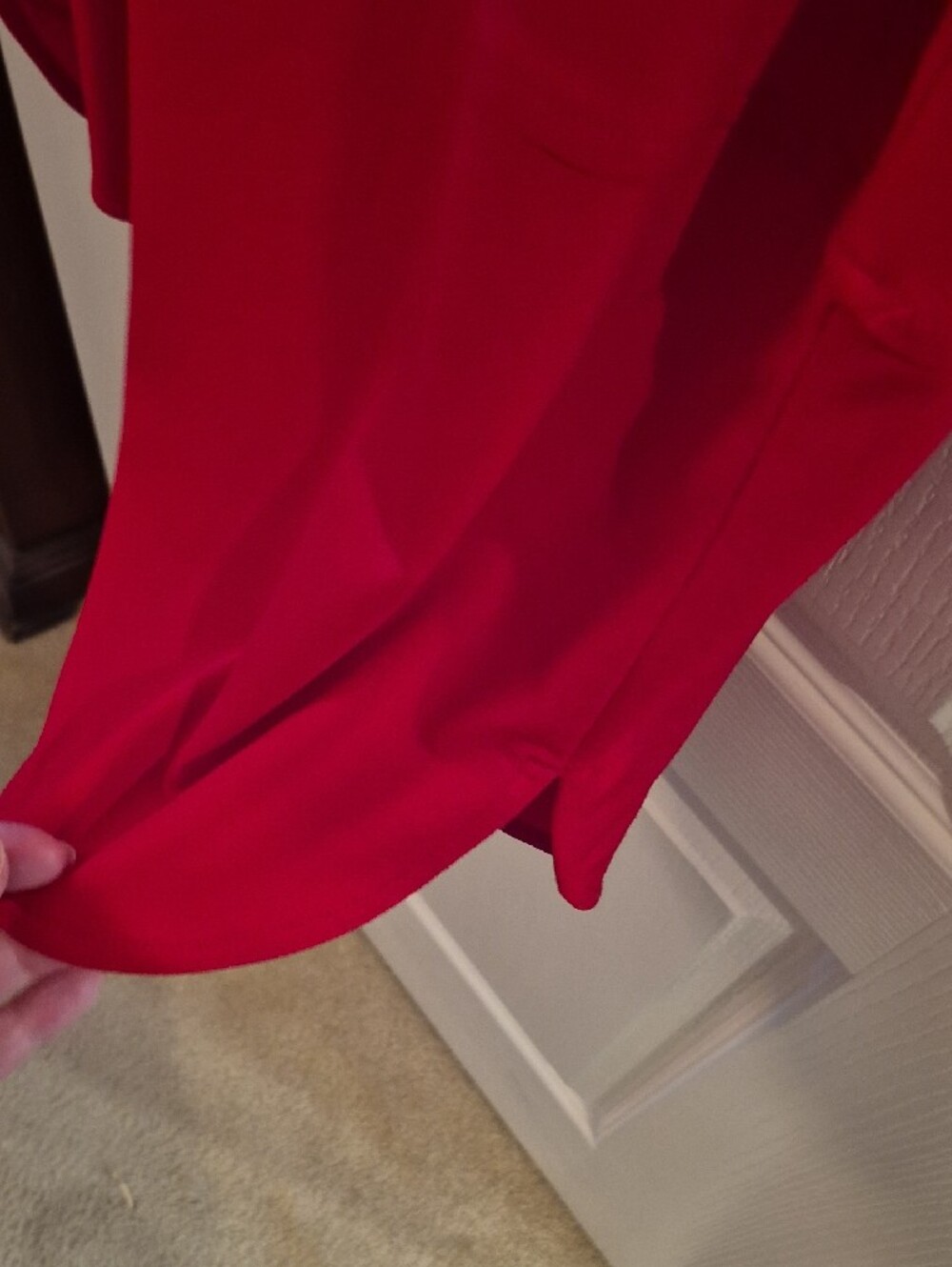 LAUREN Ralph Lauren Red Cold-Shoulder Tunic with Keyhole Button - Picture 11 of 11